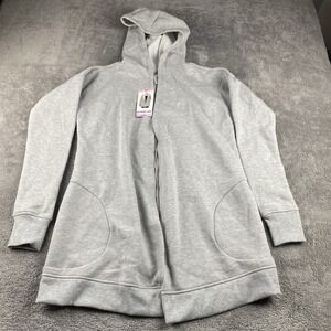 Active Life Cardigan Open-Front Womens Small Gray‎ Long Sleeve NWT